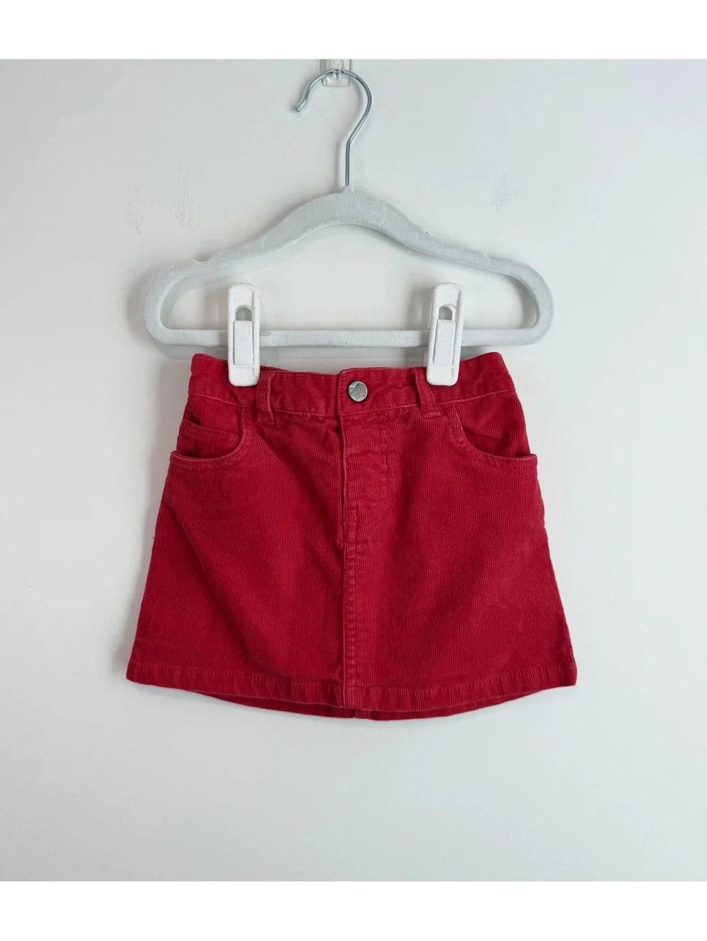 Old Navy Red Corduroy Skirt for Toddler Girls Size 3T